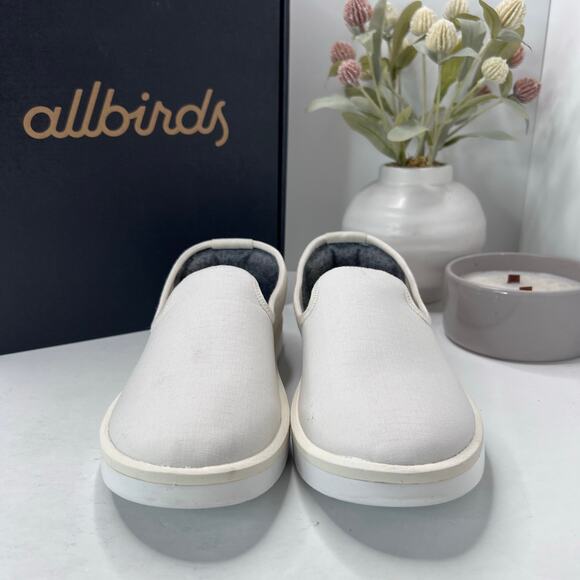 Allbirds Wool Lounger Loafers Natural White (Blizzard Sole) Women 8  Tried On - Picture 2 of 11